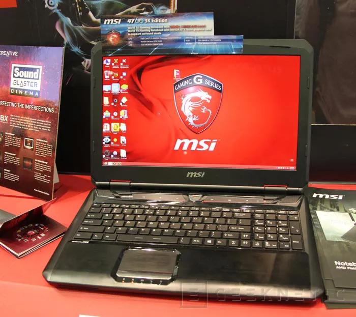 Computex 2013. MSI. GT60 3K Edition. Portátil gaming de alta resolución, Imagen 1