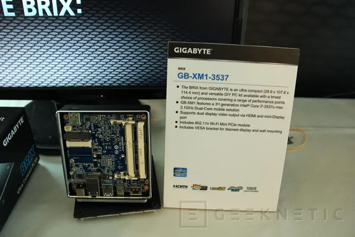 Computex 2013. Gigabyte. BRIX GB-XM1-3537, el NUC propio de la compañía, Imagen 2