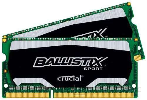 Crucial Ballistix Sports, memorias SODIMM de bajo consumo y alto rendimiento, Imagen 1