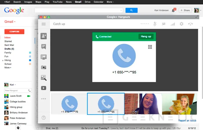 Ya disponible la función de llamadas VoIP por Internet en Hangouts de Google, Imagen 1