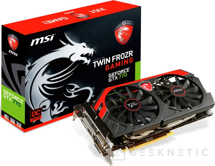 MSI actualiza su GeForce GTX 770 Gaming con 4 GB de memoria, Imagen 1