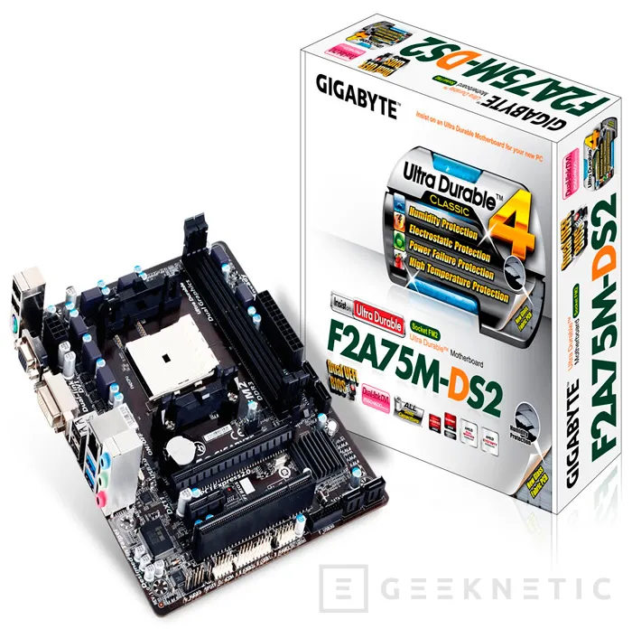 Gigabyte F2A75M-DS2, nueva placa microATX económica para socket FM2 de AMD, Imagen 1