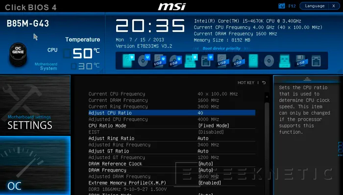 MSI no se queda atrás y también permite overclock en las placas base con chipsets Intel H y B, Imagen 1