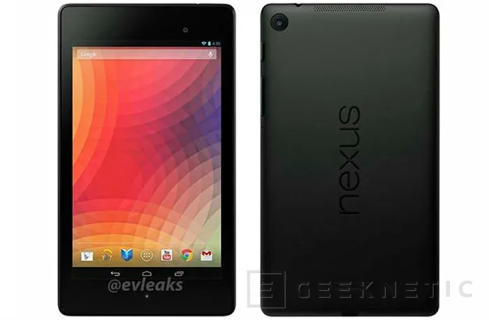 Filtradas fotos y especificaciones de la nueva Nexus 7, Imagen 1