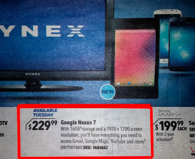 Filtradas fotos y especificaciones de la nueva Nexus 7, Imagen 2