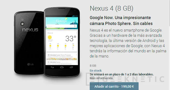 Google rebaja el precio del Nexus 4 hasta los 200 euros, Imagen 2