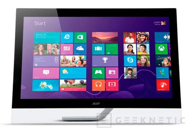 IFA 2013. Acer T272HUL, la pantalla multitáctil con resolución WQHD costará 799 Euros, Imagen 1