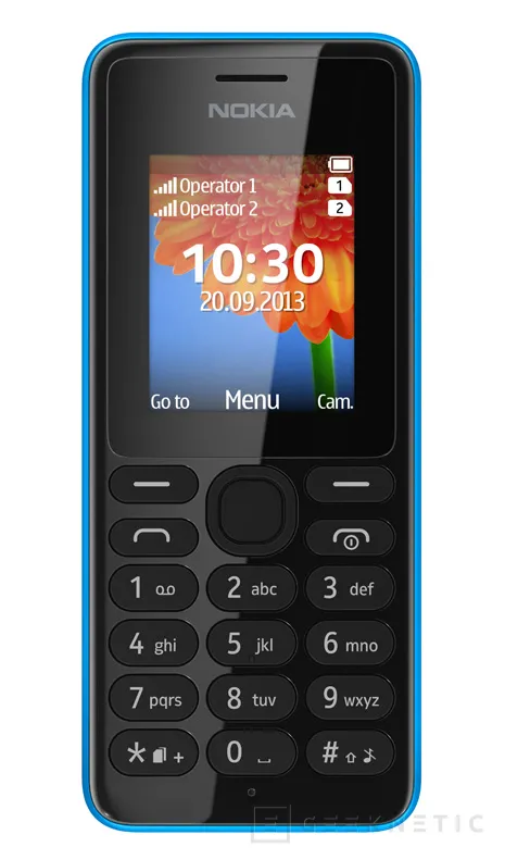Nokia 108, un teléfono móvil sencillo por 29 Dólares, Imagen 2