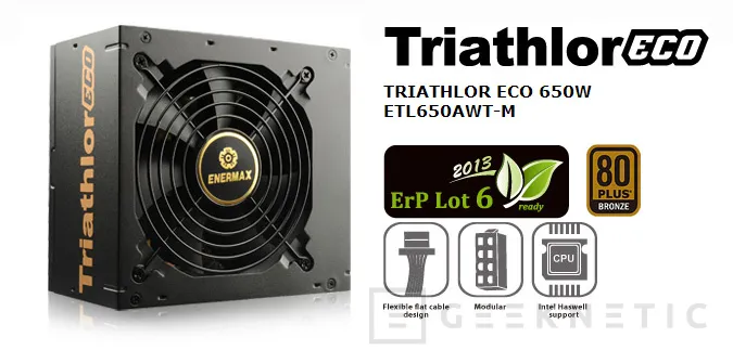 Enermax presenta la gama de fuentes Triathlor ECO , Imagen 2