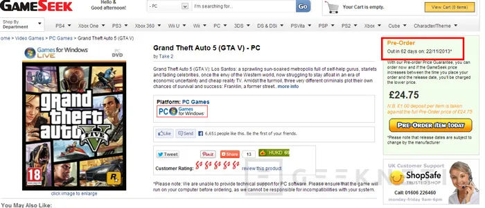 Se filtra la fecha de salida del GTA V para PC, Imagen 2