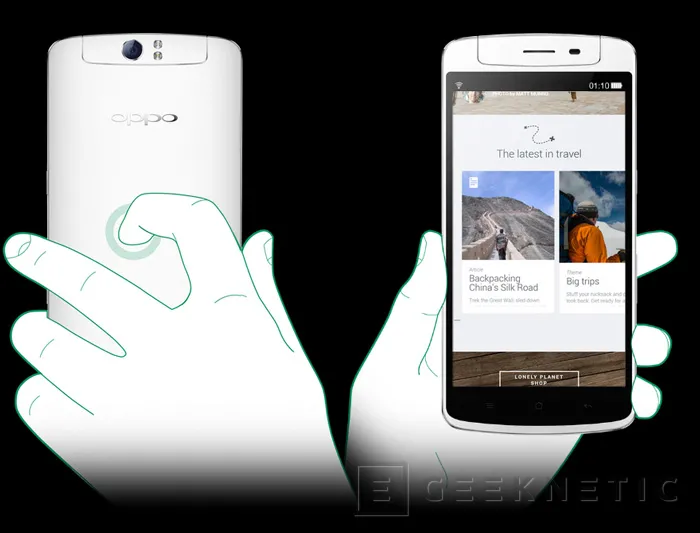 Oppo presenta su smartphone N1 con cámara giratoria y Cyanogen como sistema operativo, Imagen 2