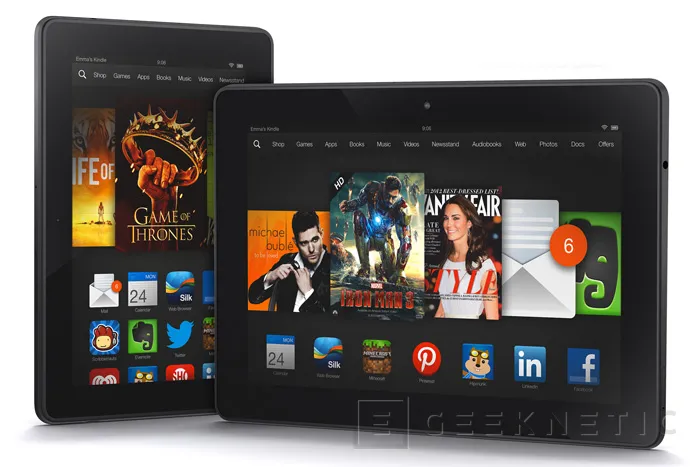 Ya disponibles los nuevos tablets  Kindle Fire HDX de Amazon en España, Imagen 1