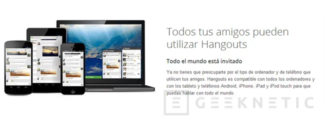 Hangouts, el servicio de mensajería instantánea de Google, envía mensajes a contactos no deseados, Imagen 1