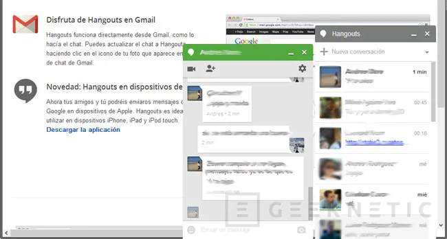 Hangouts, el servicio de mensajería instantánea de Google, envía mensajes a contactos no deseados, Imagen 2