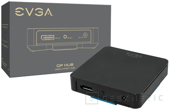 EVGA DisplayPort Hub,conecta varias pantallas a un único conector DisplayPort, Imagen 1