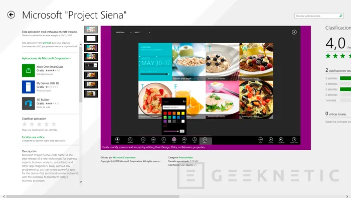 Microsoft Siena, crea aplicaciones para Windows 8 de manera sencilla, Imagen 1