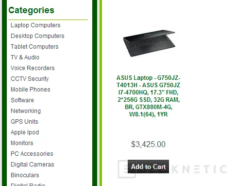 Aparece la NVIDIA GeForce GTX 880M en las especificaciones del ASUS G750JZ, Imagen 1