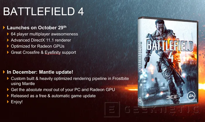 Ya disponible el soporte para MANTLE de AMD en el Battlefield 4, Imagen 1