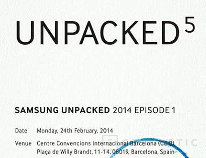 Samsung anuncia un evento para el 24 de febrero que huele a Galaxy S5, Imagen 1