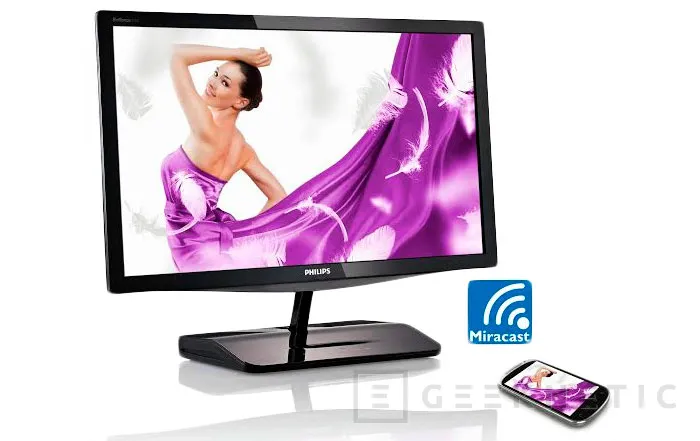 El nuevo monitor de Philips incluye la tecnología inalámbrica Miracast, Imagen 2