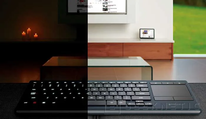 Logitech lanza sus nuevos teclados K830 con la mente puesta en los PC de salón, Imagen 2