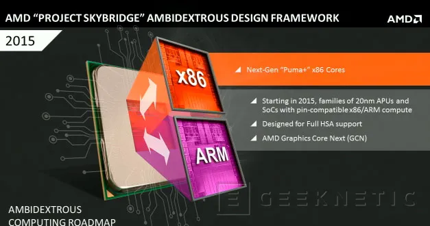 AMD lanzará sus propios procesadores ARM con la plataforma SkyBridge, Imagen 1