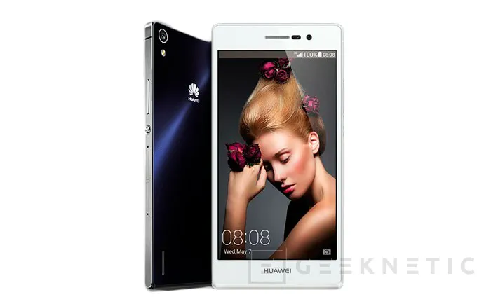 Huawei presenta su nuevo smartphone Ascend P7 con cuerpo de cristal, Imagen 1