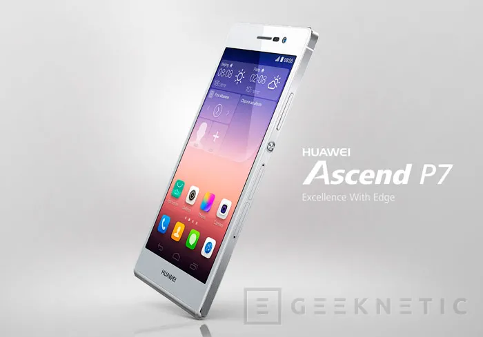 Huawei presenta su nuevo smartphone Ascend P7 con cuerpo de cristal, Imagen 2