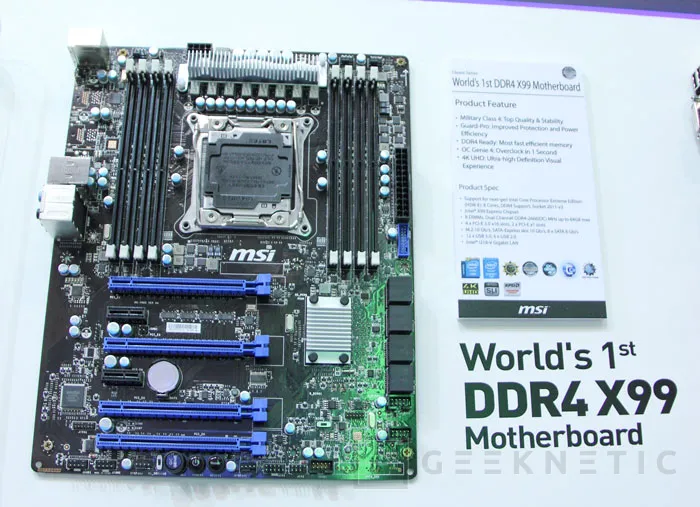 MSI muestra la primera placa base X99 con DDR4, Imagen 1
