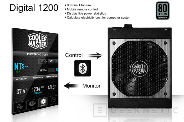 Cooler Master Digital 1200, una fuente que puedes controlar con el smartphone, Imagen 1