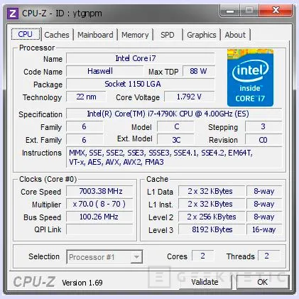 Consiguen overclockear un Core i7-4790K por encima de los 7 GHz, Imagen 2