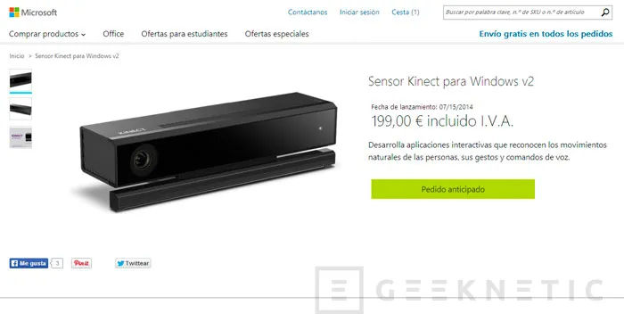 Microsoft lanzará el nuevo Kinect para Windows la próxima semana, Imagen 2