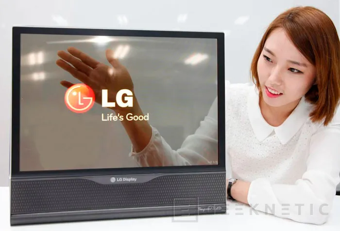 LG muestra un panel de 18 pulgadas flexible y transparente, Imagen 2