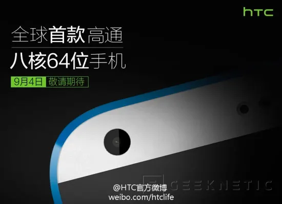El HTC Desire 820 será el primer terminal Android de 64 bits, Imagen 1