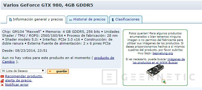 Gtx 980 online precio