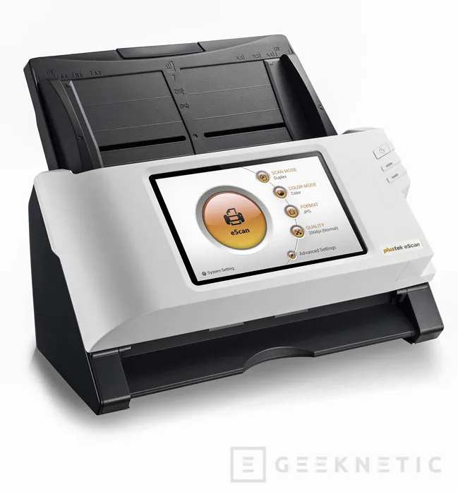 Plustek eScan A150, un escáner independiente con pantalla táctil, Imagen 1