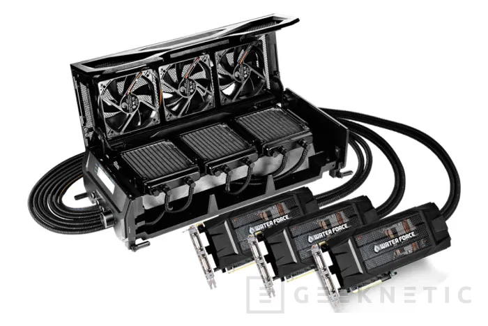 Gigabyte presenta un sistema cerrado de tres GTX 980 en SLI con refrigeración líquida, Imagen 1