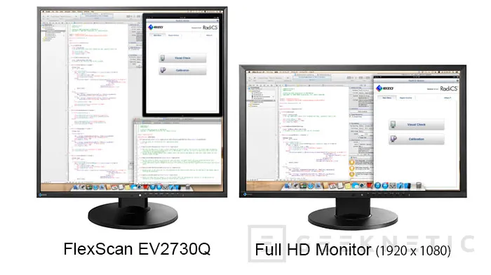 EIZO EV2730Q un monitor 1:1 de 1920x1920 puntos de resolución, Imagen 1