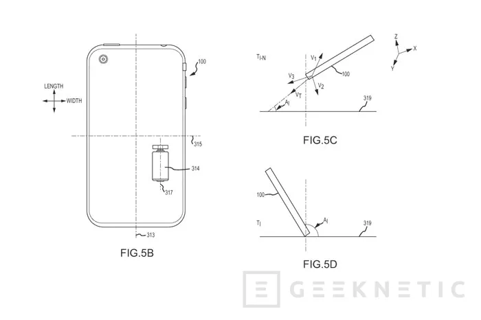Apple patenta un sistema para rotar el iPhone durante una caída y evitar roturas, Imagen 1