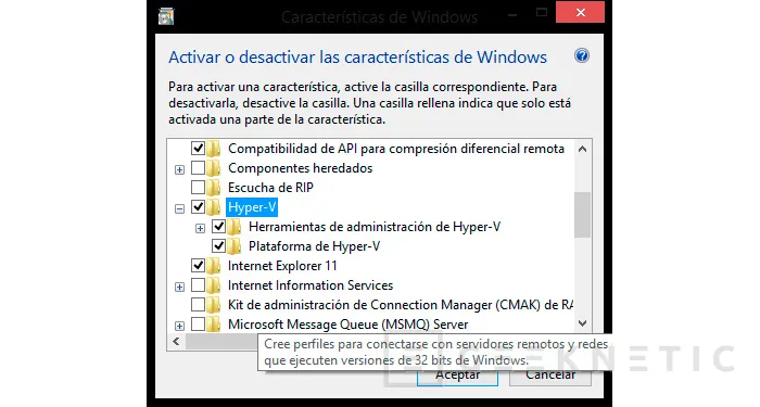 Geeknetic Habilitar Hyper-V en Windows 8 o Windows 8.1 Pro 2