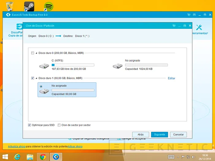 Geeknetic Como clonar gratis tu HDD a un SSD con EASEUS Todo Backup Free 8 3