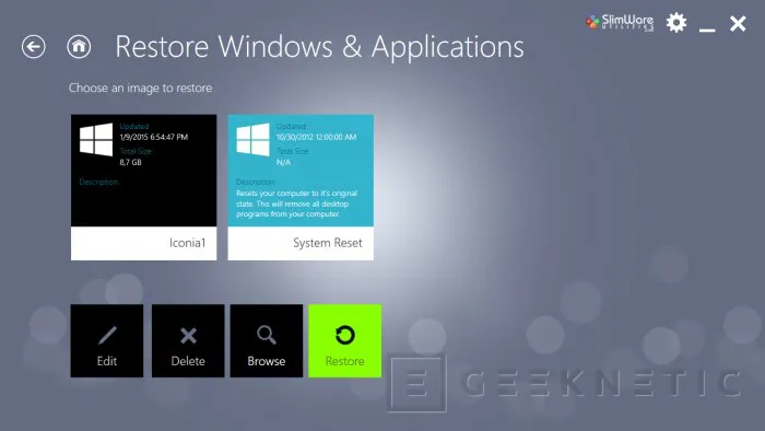 Geeknetic Cómo crear imágenes de restauración personalizadas en Windows 8 o Windows 8.1 7