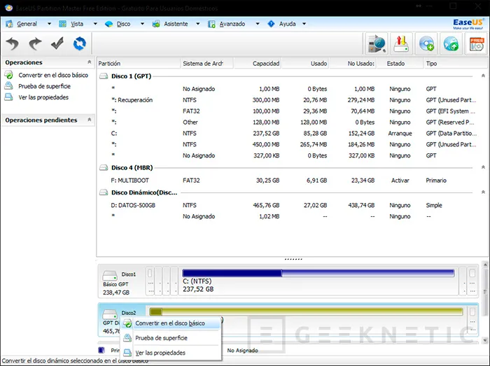 Geeknetic Pasa un disco de dinámico a básico sin salir de Windows 1