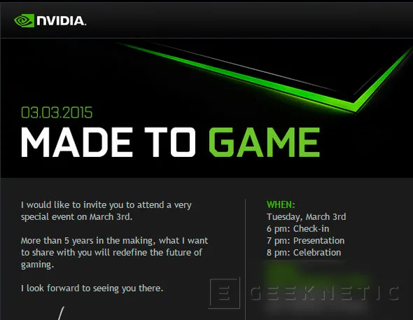 NVIDIA anunciará un nuevo producto el 3 de marzo , Imagen 1