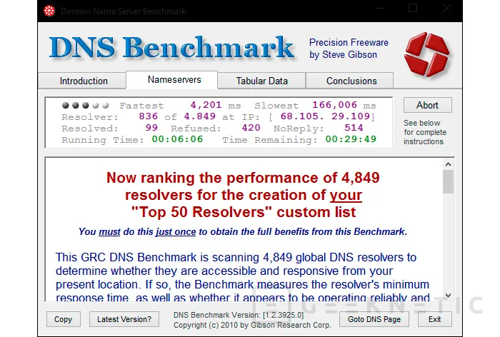 Geeknetic Cómo mejorar tu navegación eligiendo los mejores servidores DNS.  2