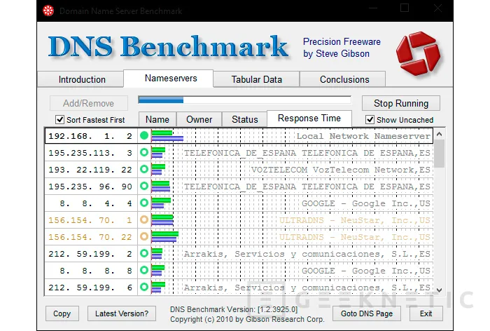 Geeknetic Cómo mejorar tu navegación eligiendo los mejores servidores DNS.  3