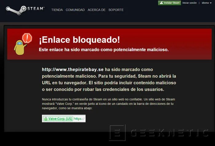 Valve borra los chats de los usuarios de Steam que mencionen webs de torrent, Imagen 2