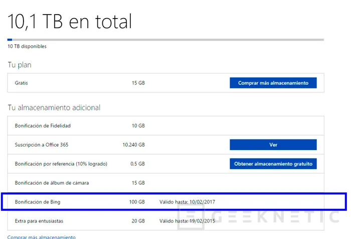 Microsoft ofrece 100 GB gratis en Onedrive, Imagen 1