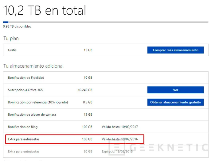 Microsoft regala otros 100 GB de almacenamiento en Onedrive... a los usuarios de Dropbox, Imagen 1