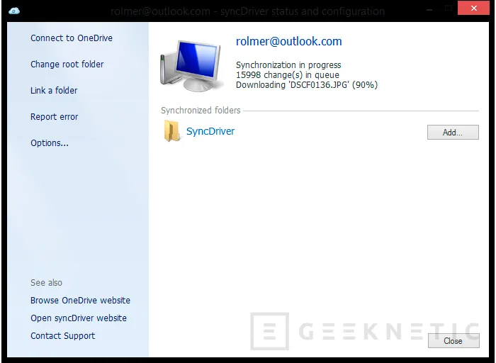 Geeknetic Sincronizar con OneDrive de forma alternativa con SyncDriver. 4